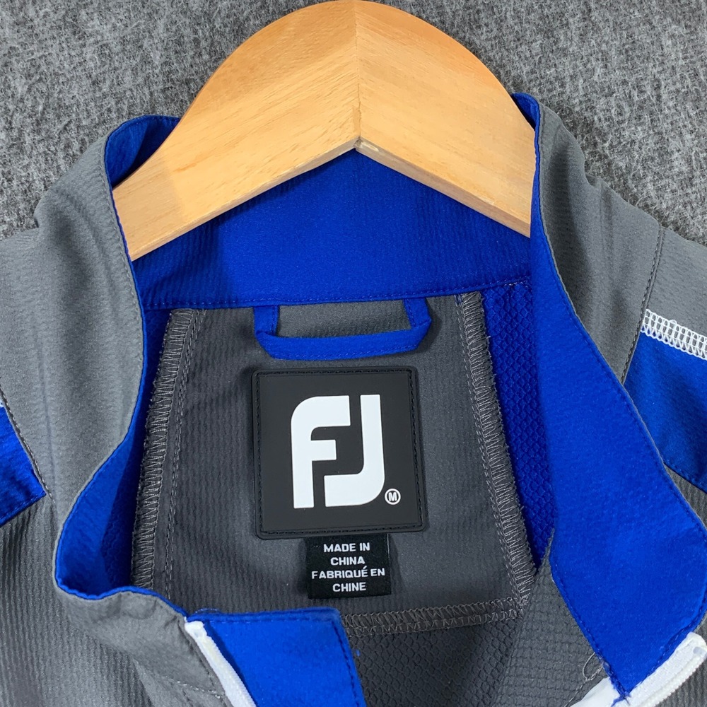 Footjoy Jacket Mens Medium Performance Golf Tech Gray - Picture 5 of 14